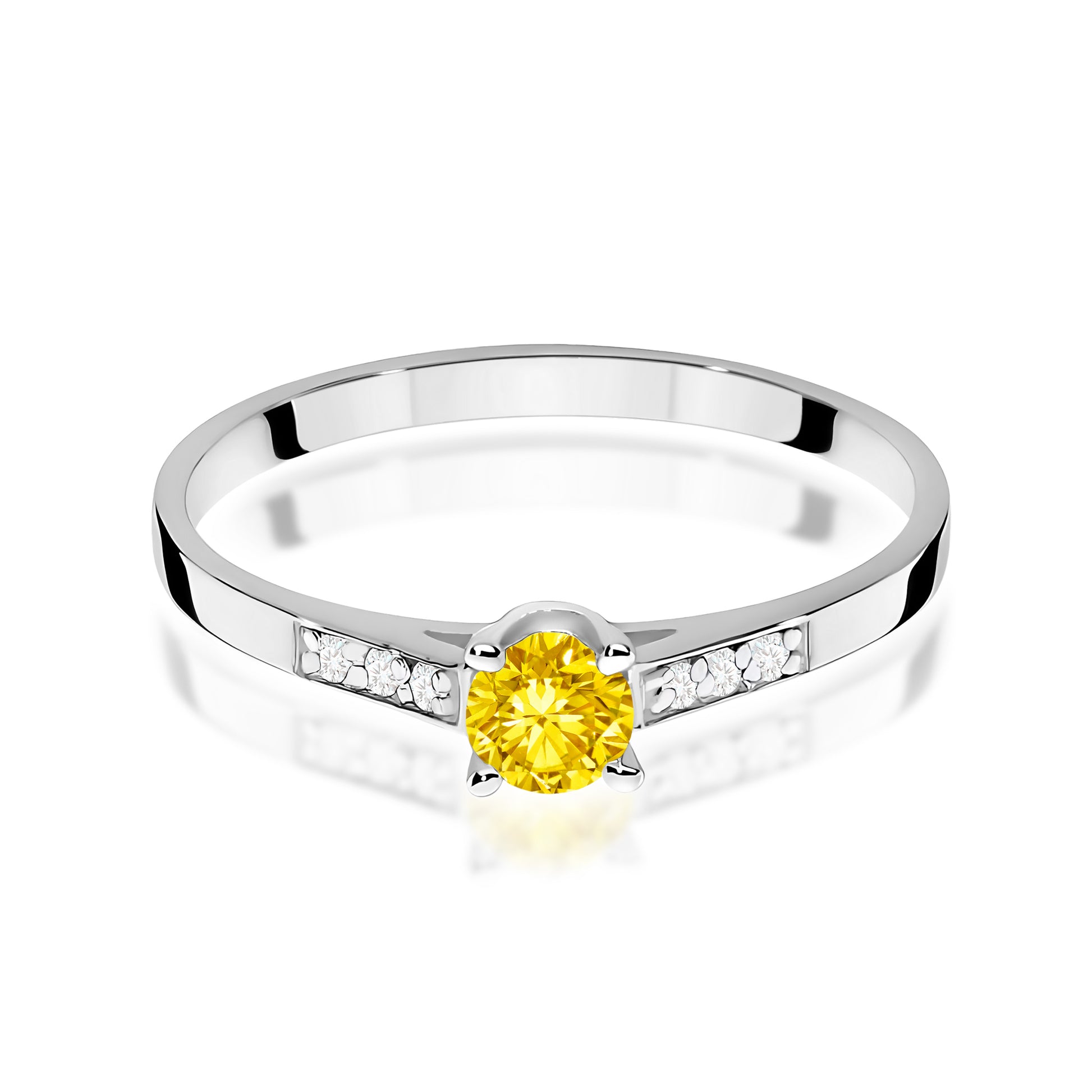 Inel Aur 14K cu Diamante de Laborator 0.21 ct
