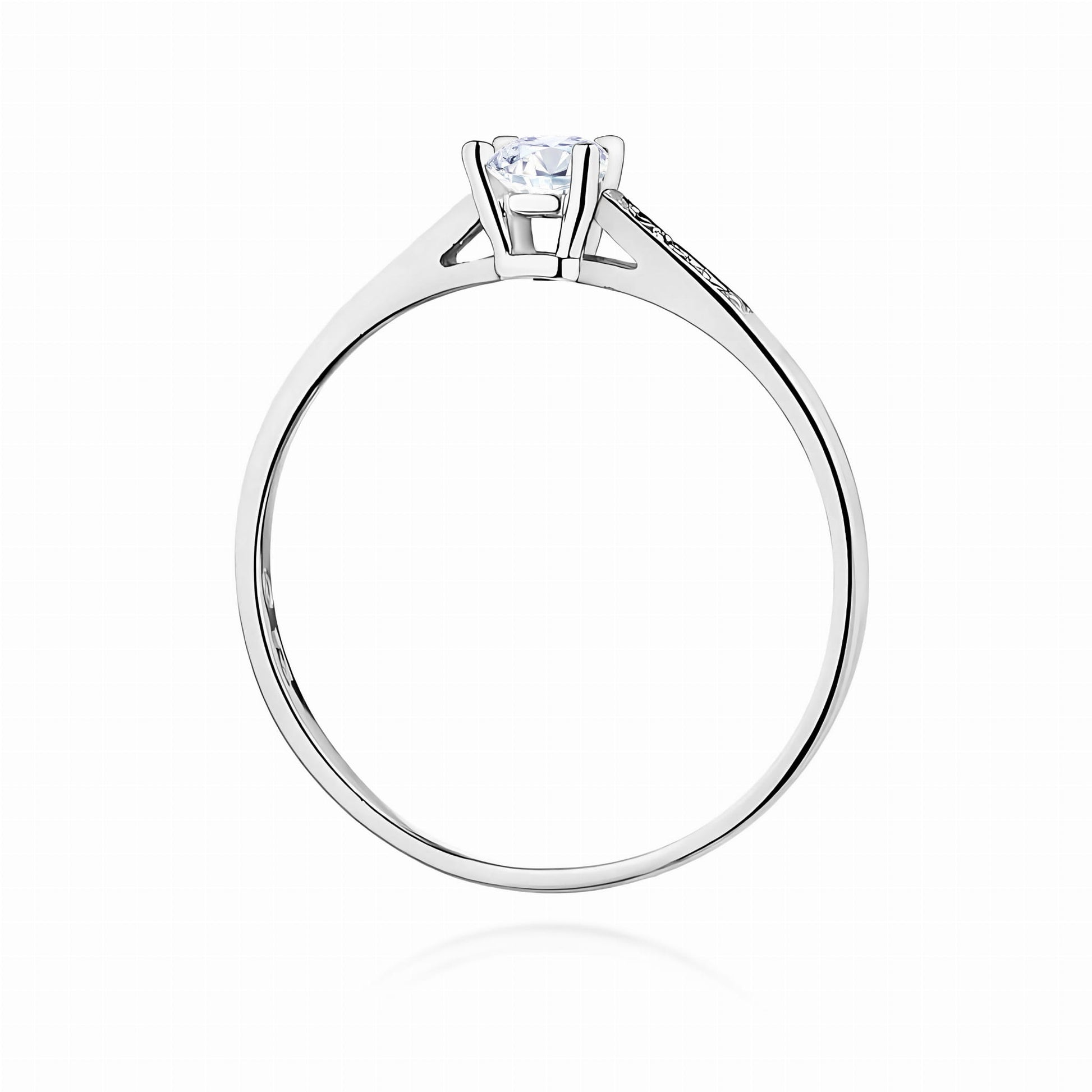 Inel Aur 9K cu Diamante Naturale 0.21 ct
