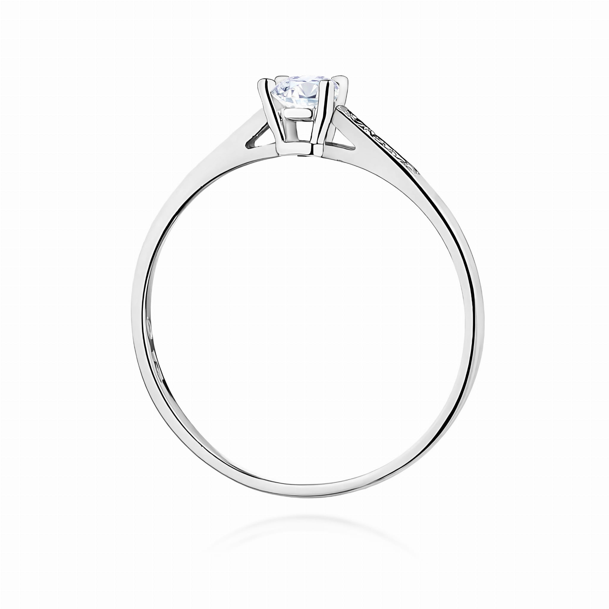 Inel Aur 9K cu Diamante de Laborator 0.21 ct
