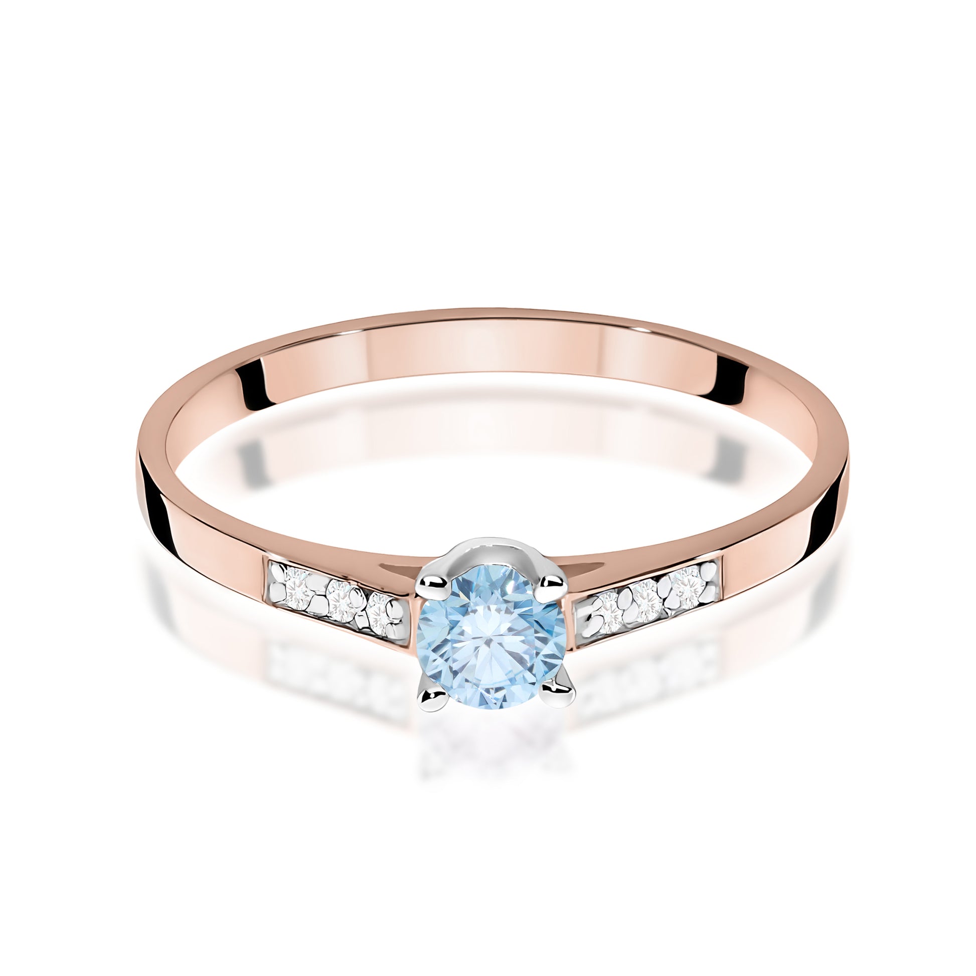 Inel Aur 14K cu Diamante de Laborator 0.21 ct