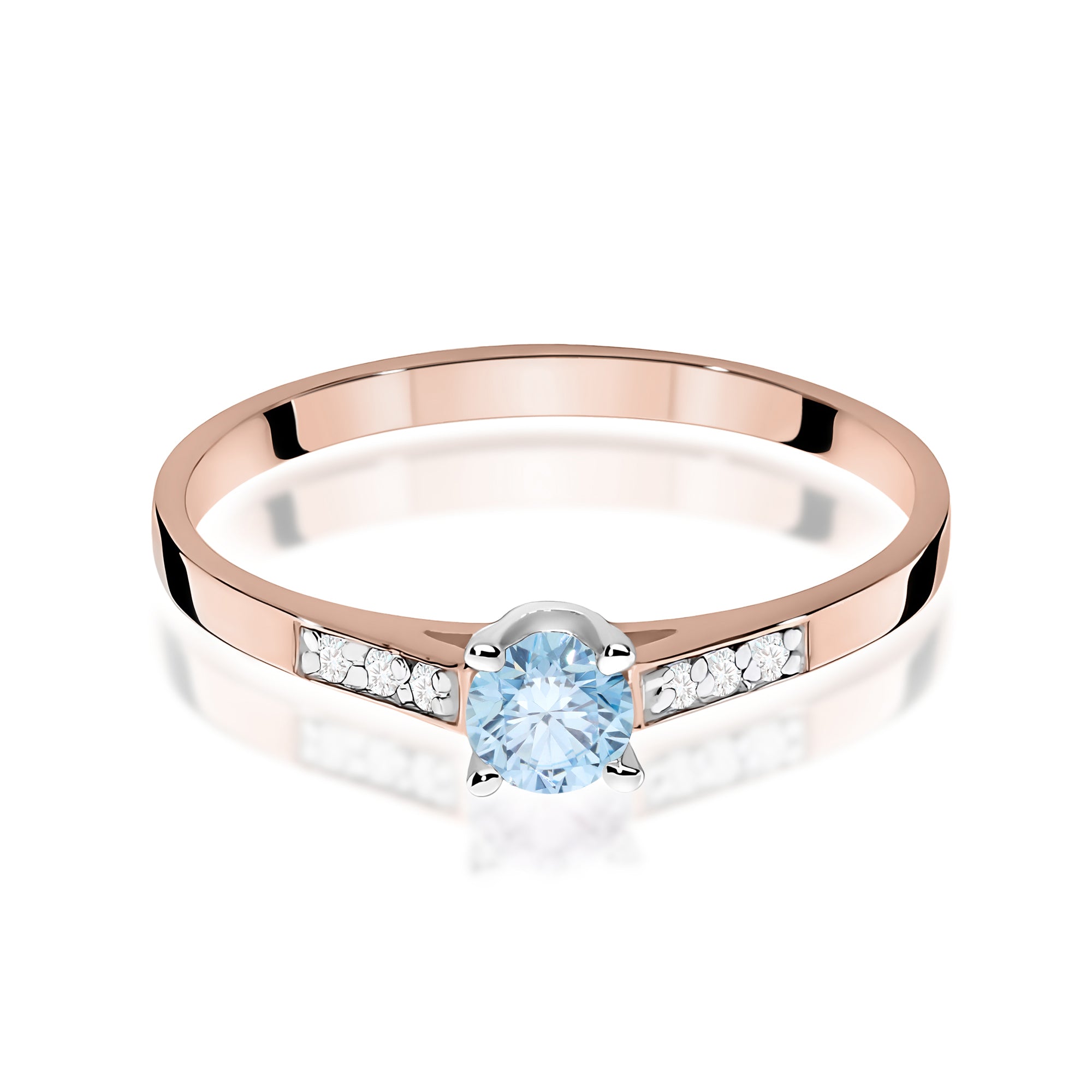 Inel Aur 14K cu Diamante de Laborator 0.21 ct