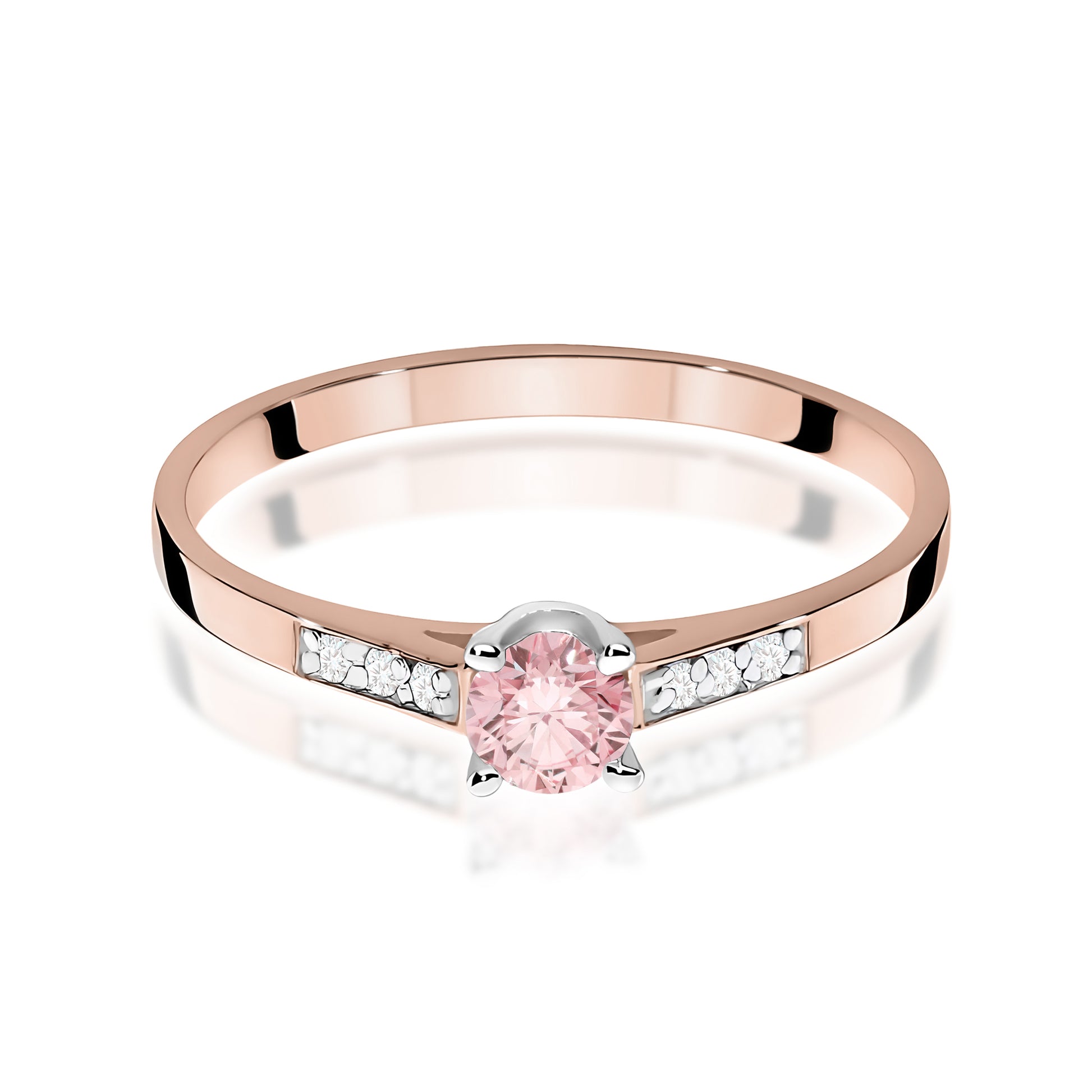 Inel Aur 14K cu Diamante de Laborator 0.21 ct