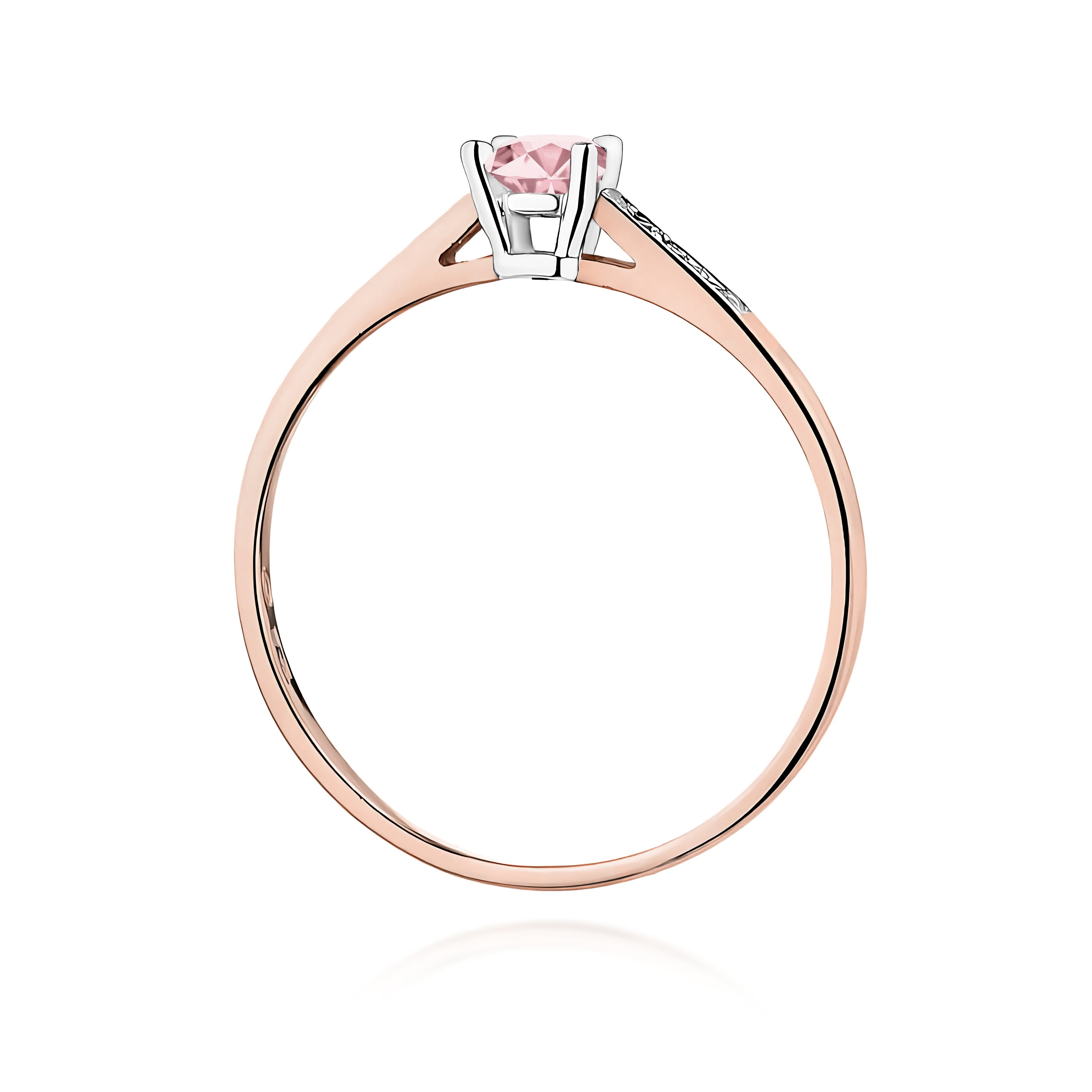 Inel Aur 14K cu Diamante de Laborator 0.21 ct