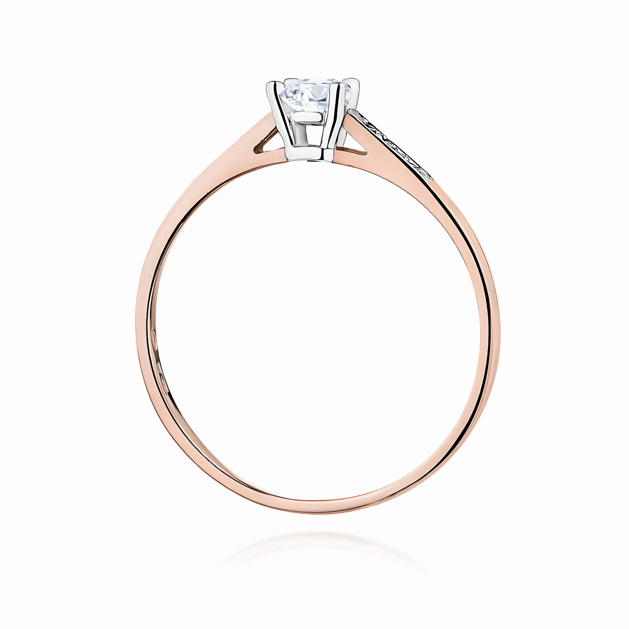 Inel Diamant Aur 14K 0.15ct Rotund W0399