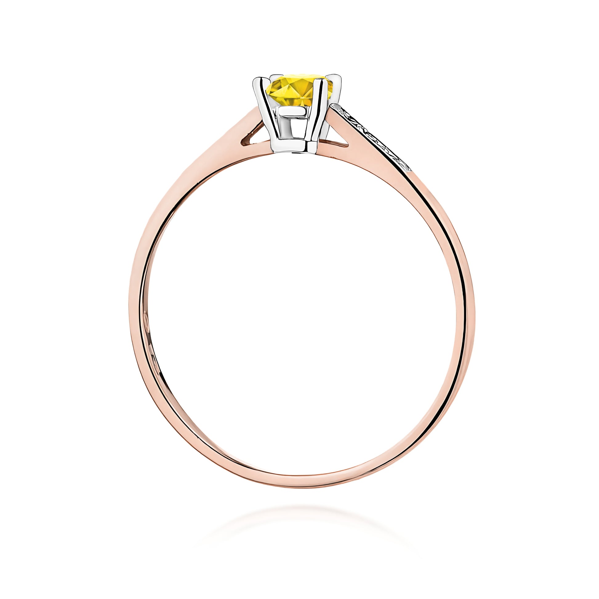 Inel Aur 14K cu Diamante de Laborator 0.21 ct