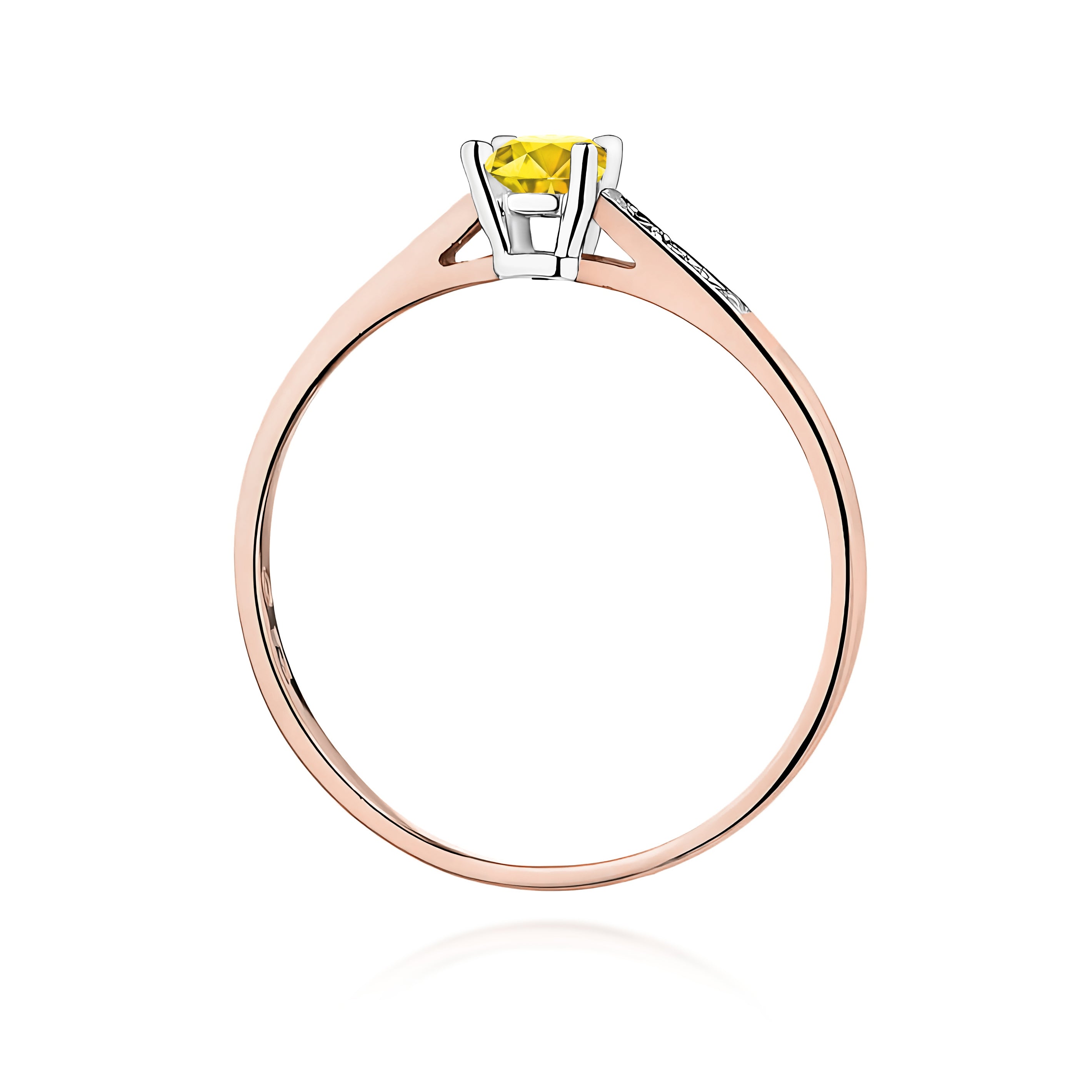 Inel Aur 14K cu Diamante de Laborator 0.21 ct