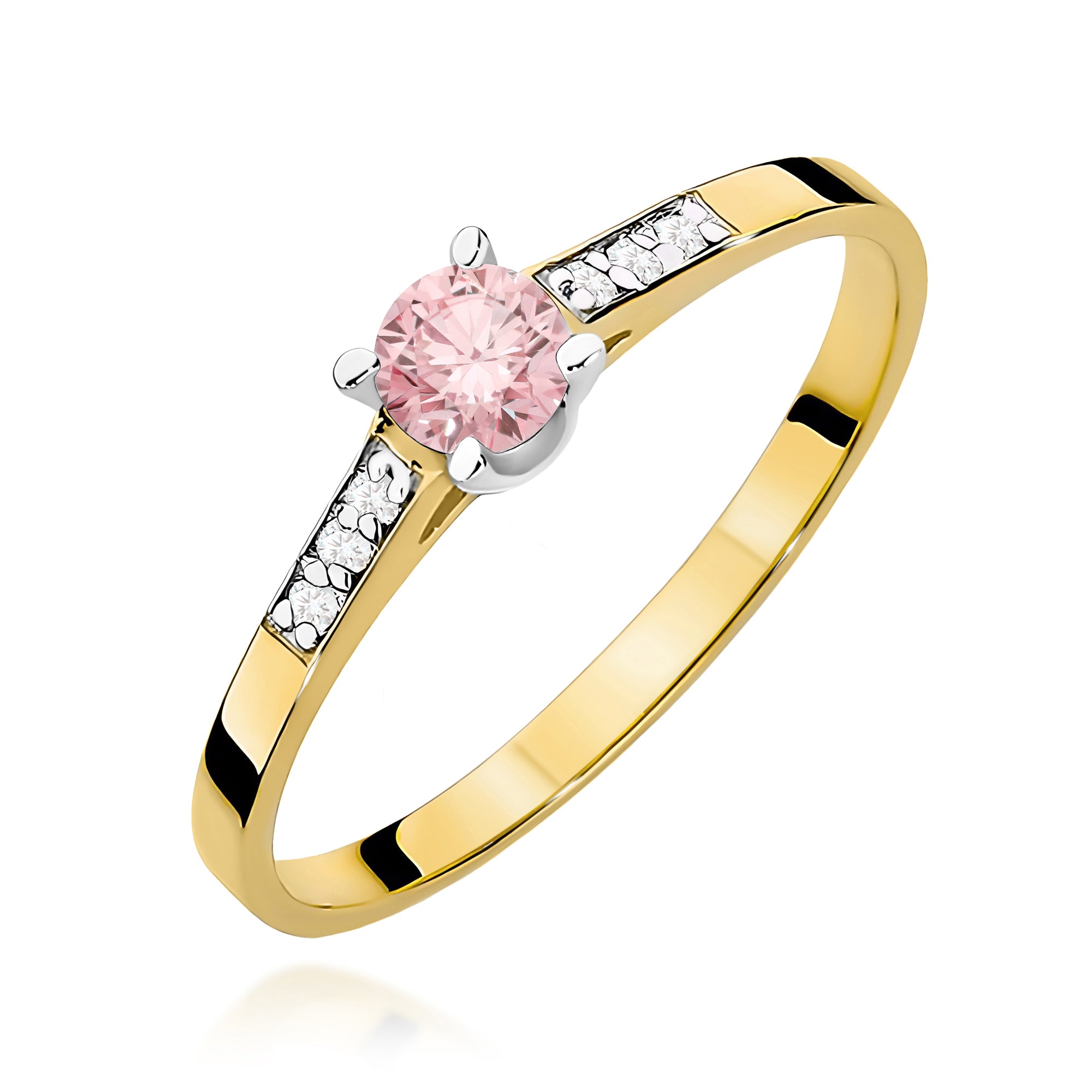 Inel Aur 14K cu Diamante de Laborator 0.21 ct