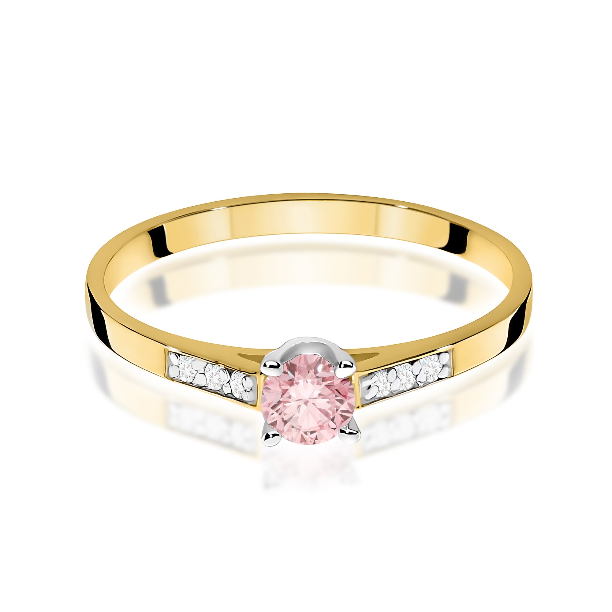 Inel Aur 14K cu Diamante de Laborator 0.21 ct
