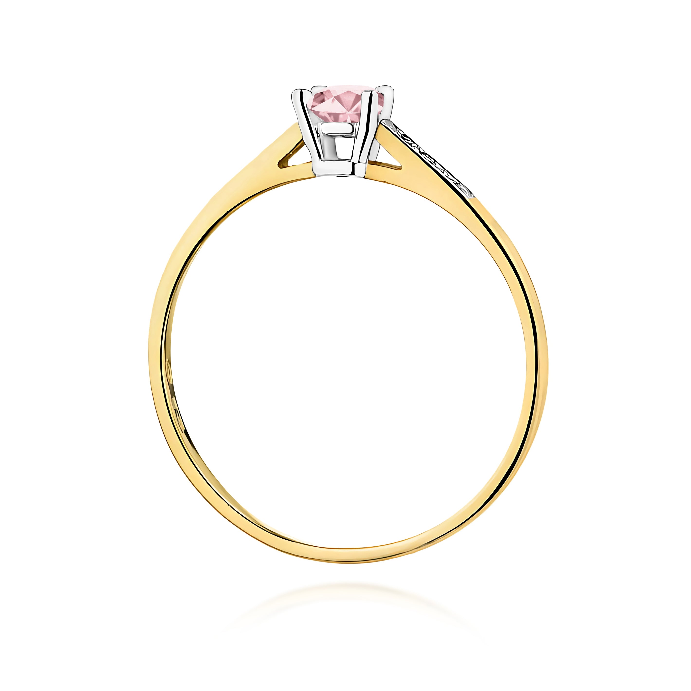 Inel Aur 14K cu Diamante de Laborator 0.21 ct