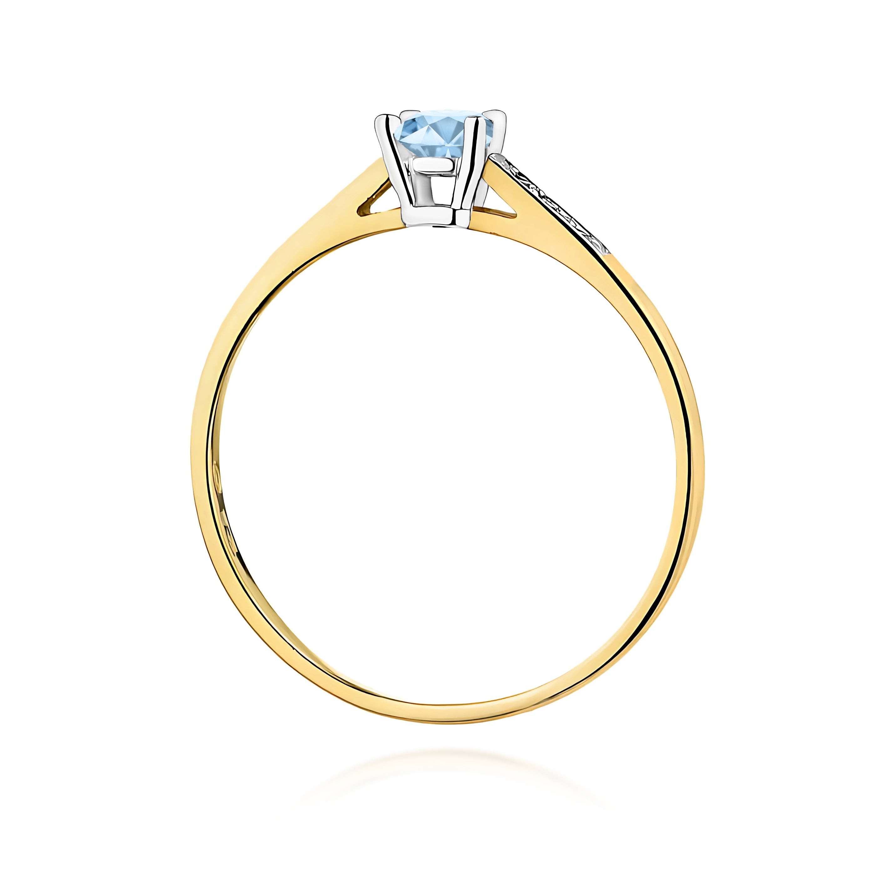 Inel Aur 9K cu Diamante de Laborator 0.21 ct