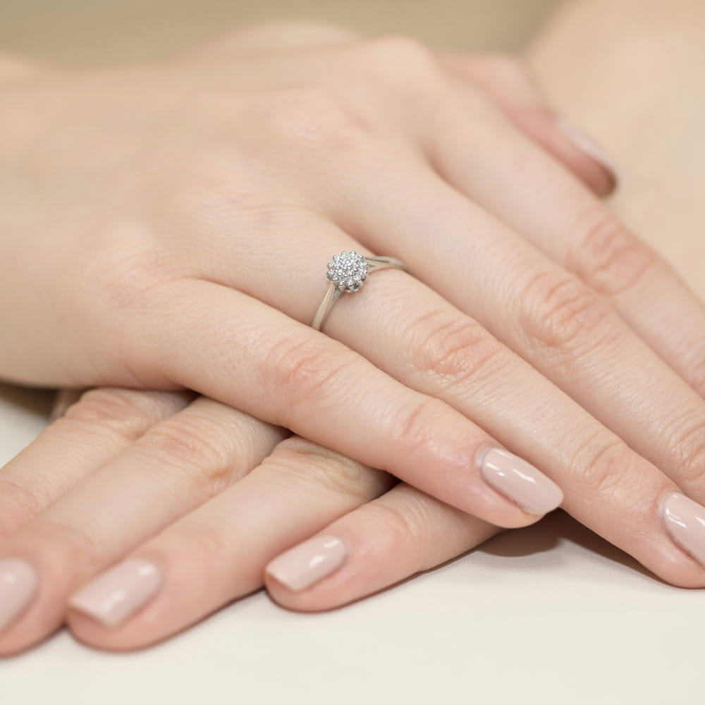 Inel Aur 14K W0401 Diamante Lab Grown 0.10ct