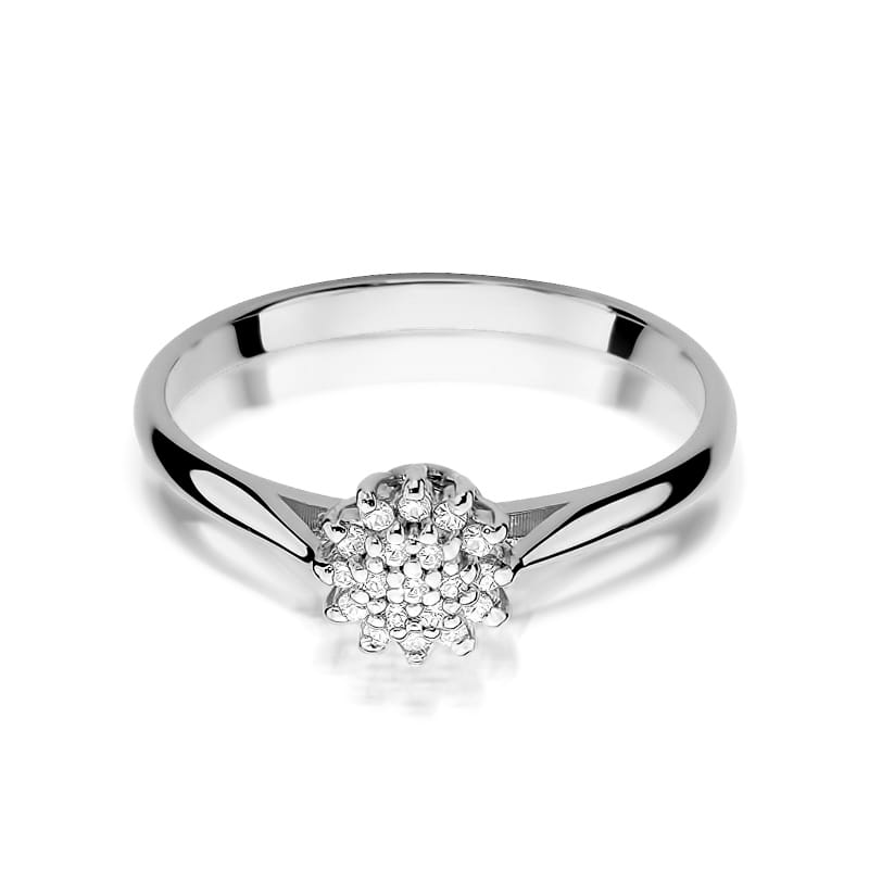 Inel Aur 9K cu Diamante Naturale 0.10 ct