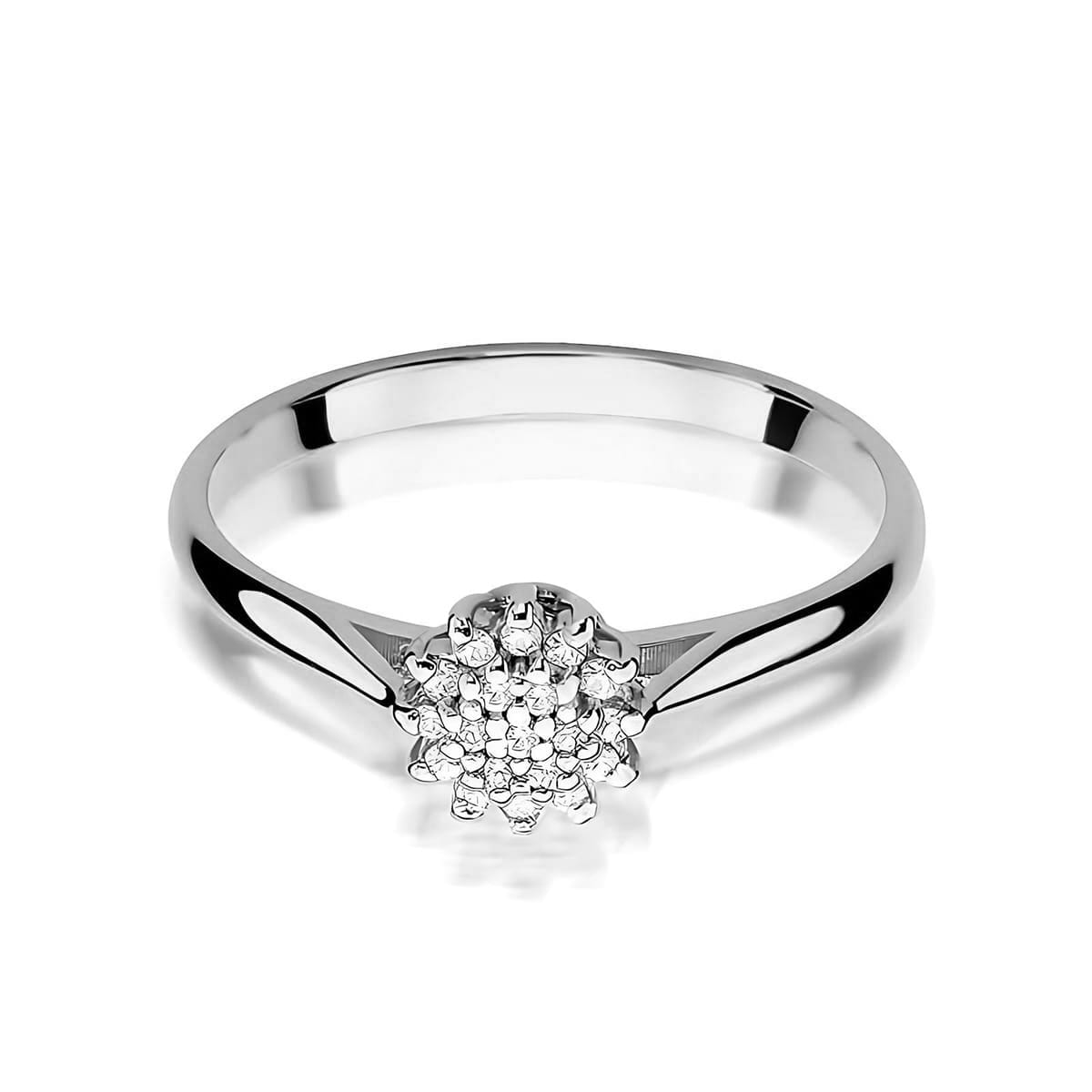 Inel Aur 9K cu Diamante de Laborator 0.10 ct