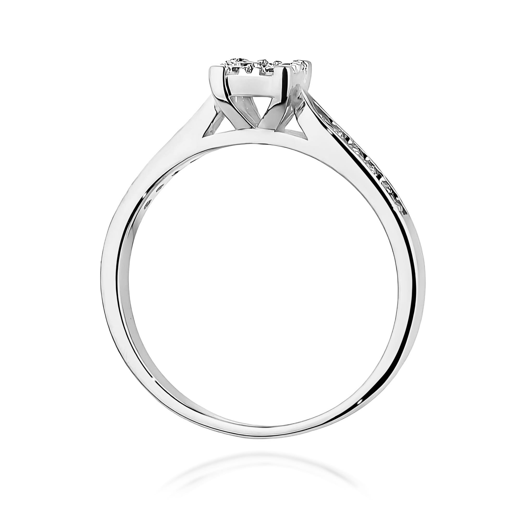 Inel Aur 9K cu Diamante Naturale 0.17 ct