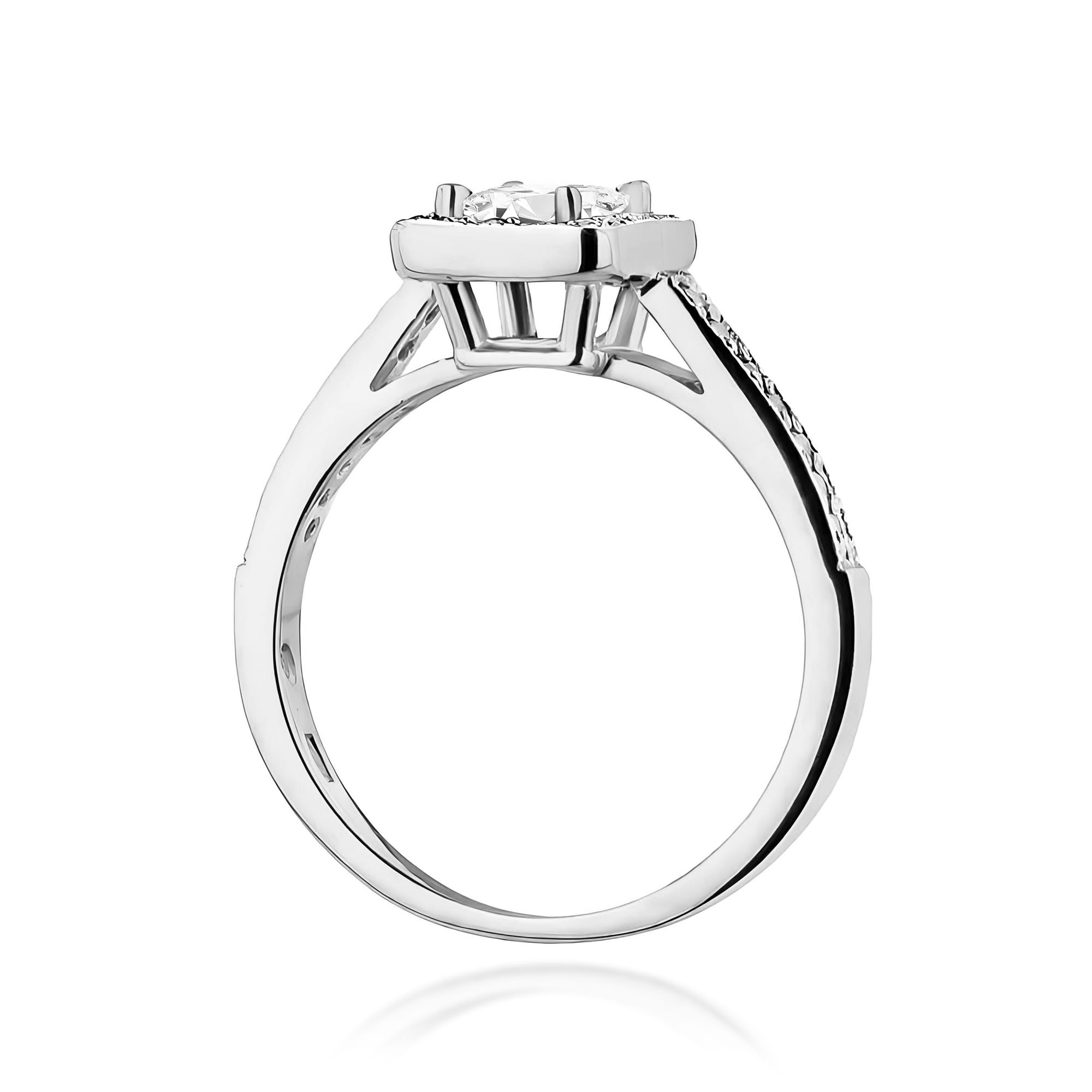 Inel Aur 9K cu Diamante de Laborator 0.79 ct
