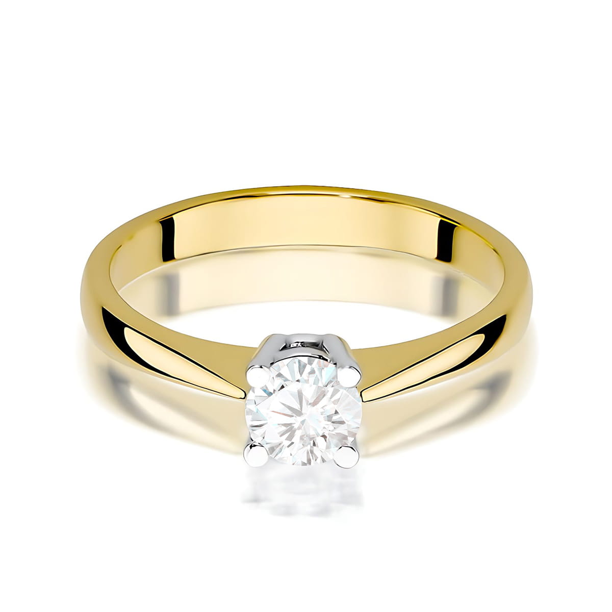 Inel Aur 9K cu Diamant de Laborator 0.50 ct