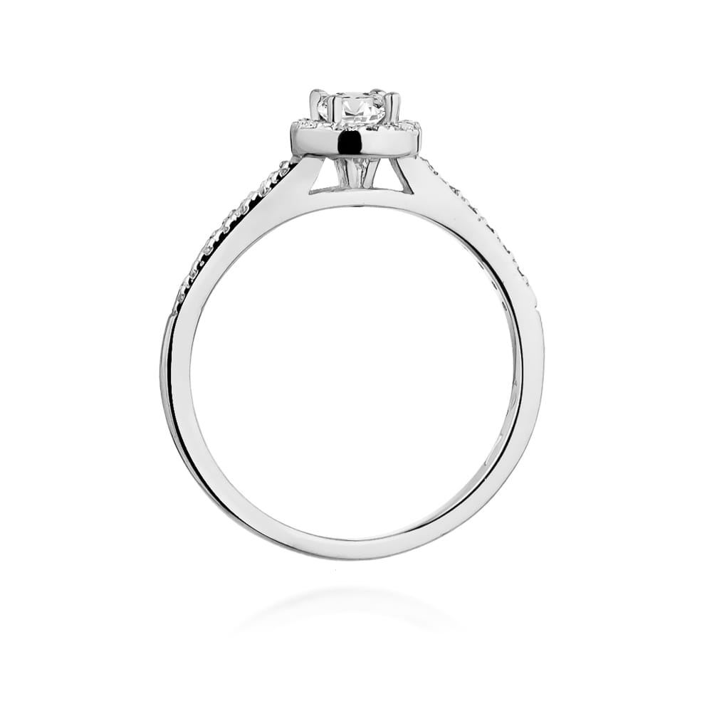 Inel Aur 9K cu Diamante Naturale 0.28 ct