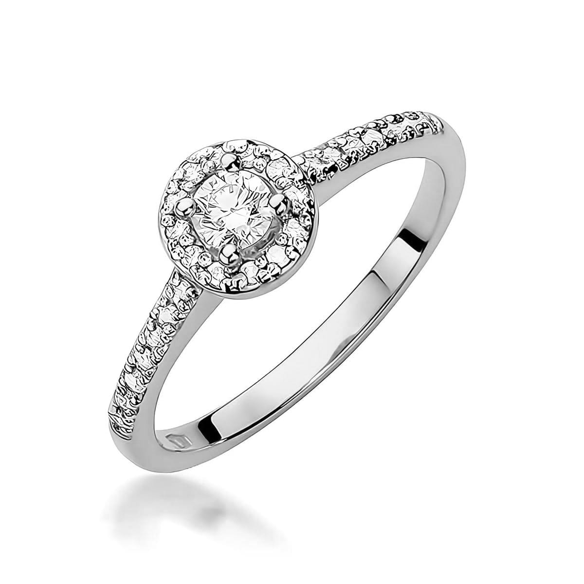 Inel Aur 9K cu Diamante de Laborator 0.28 ct