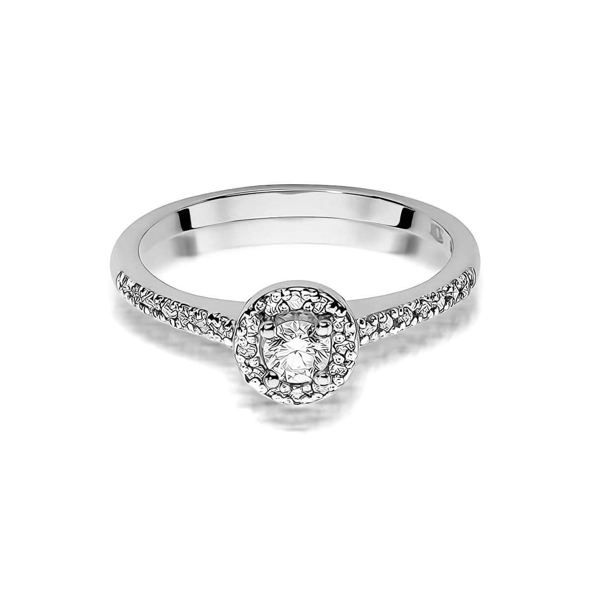Inel Aur 9K cu Diamante de Laborator 0.28 ct