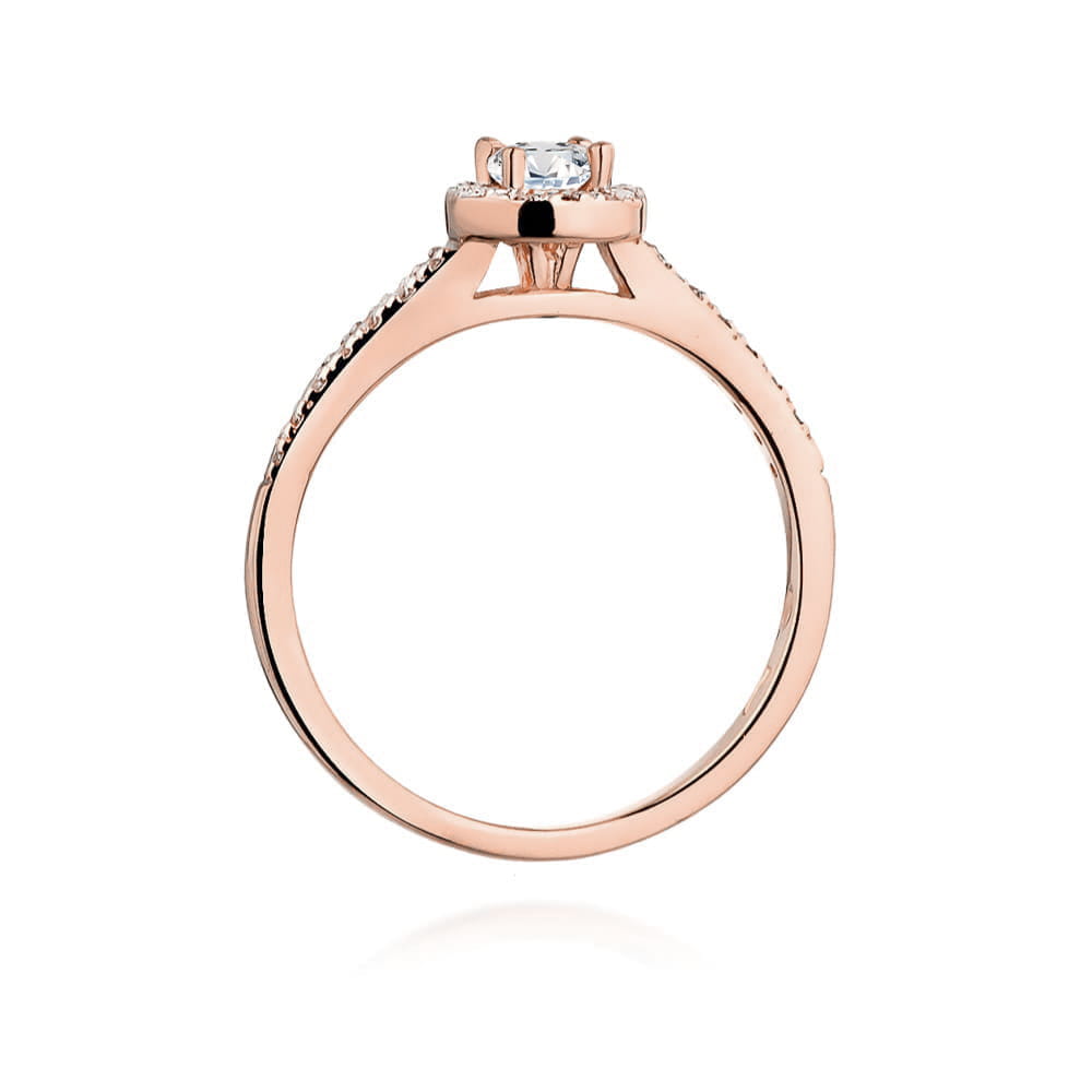 Inel Aur 14K W0406 Diamant Cultivat 0.15ct