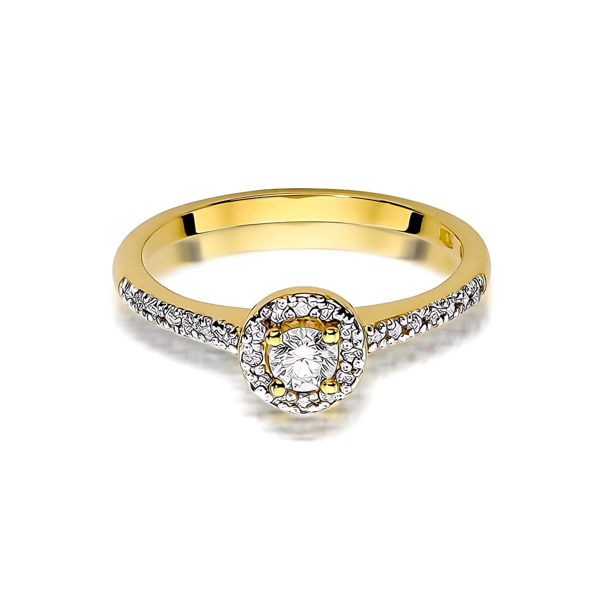 Inel Aur 9K cu Diamante de Laborator 0.28 ct
