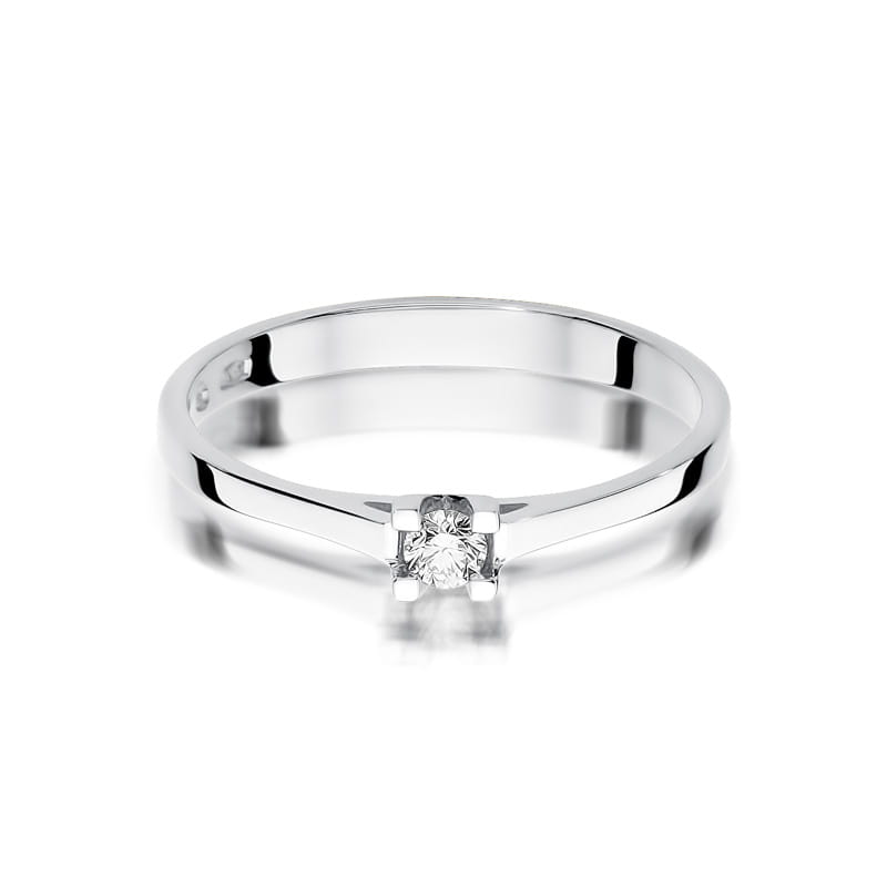 Inel Aur 9K cu Diamant Natural 0.09 ct