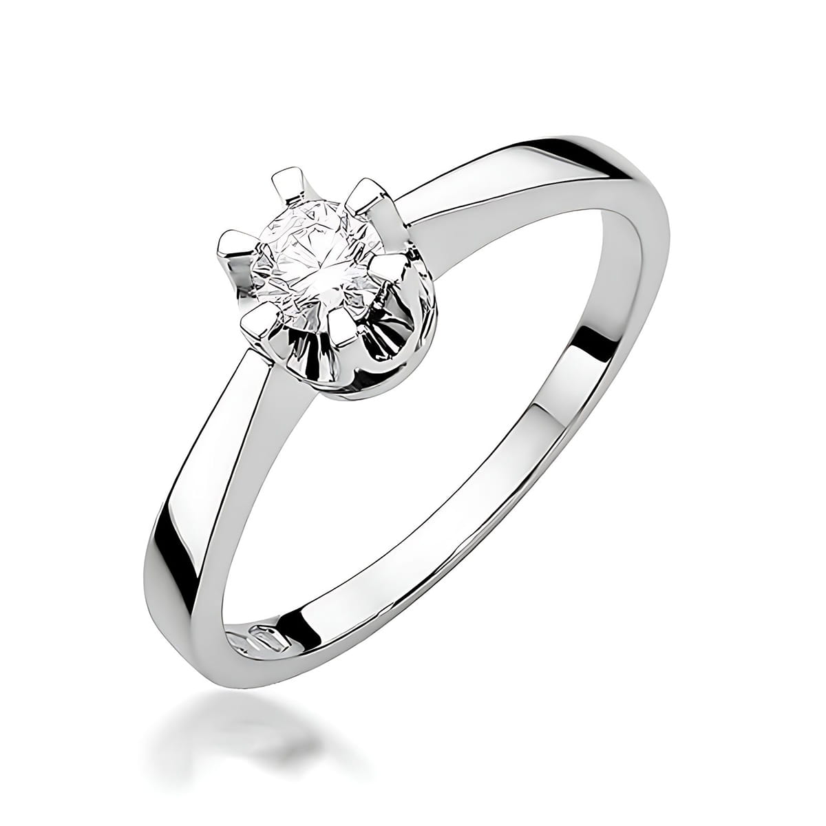Inel Aur 9K cu Diamant de Laborator 0.25 ct