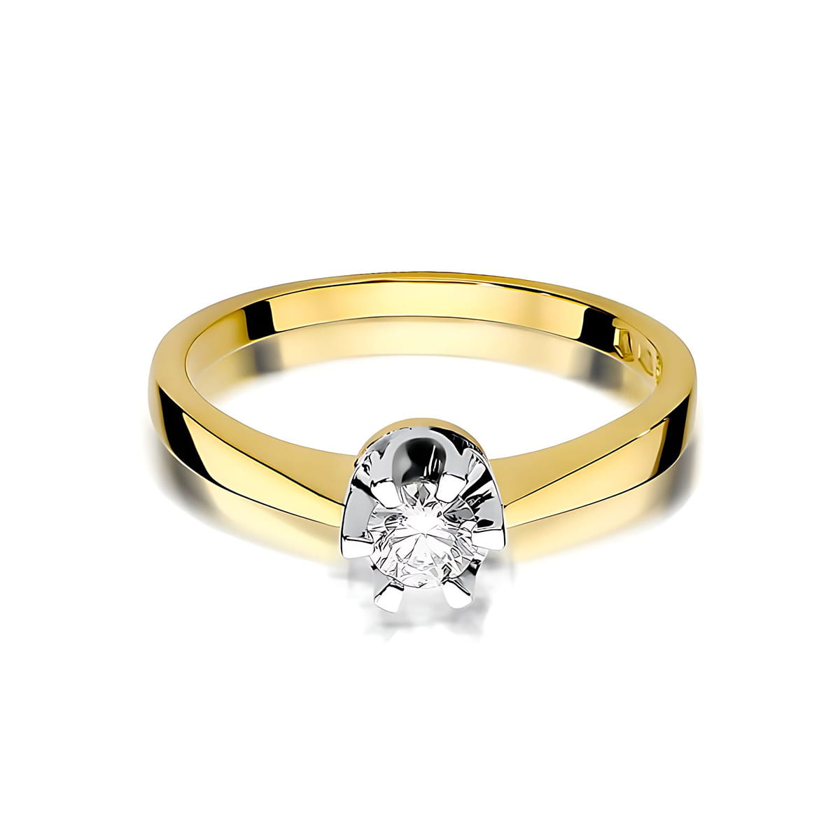 Inel Aur 9K cu Diamant de Laborator 0.25 ct