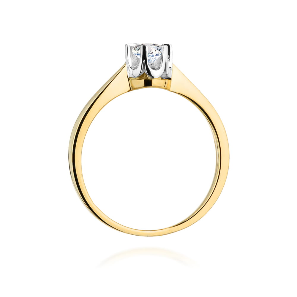 Inel Aur 9K cu Diamant de Laborator 0.25 ct