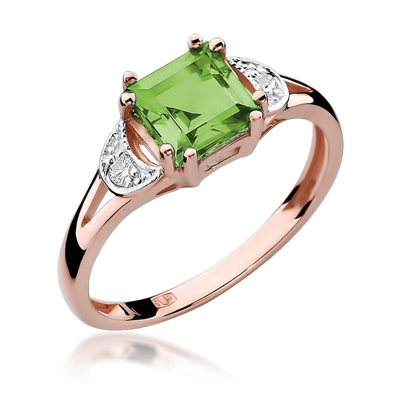 Inel Aur 14K cu Peridot 1,10 ct