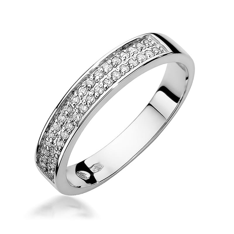 Inel Aur 9K cu Diamante Naturale 0.18 ct