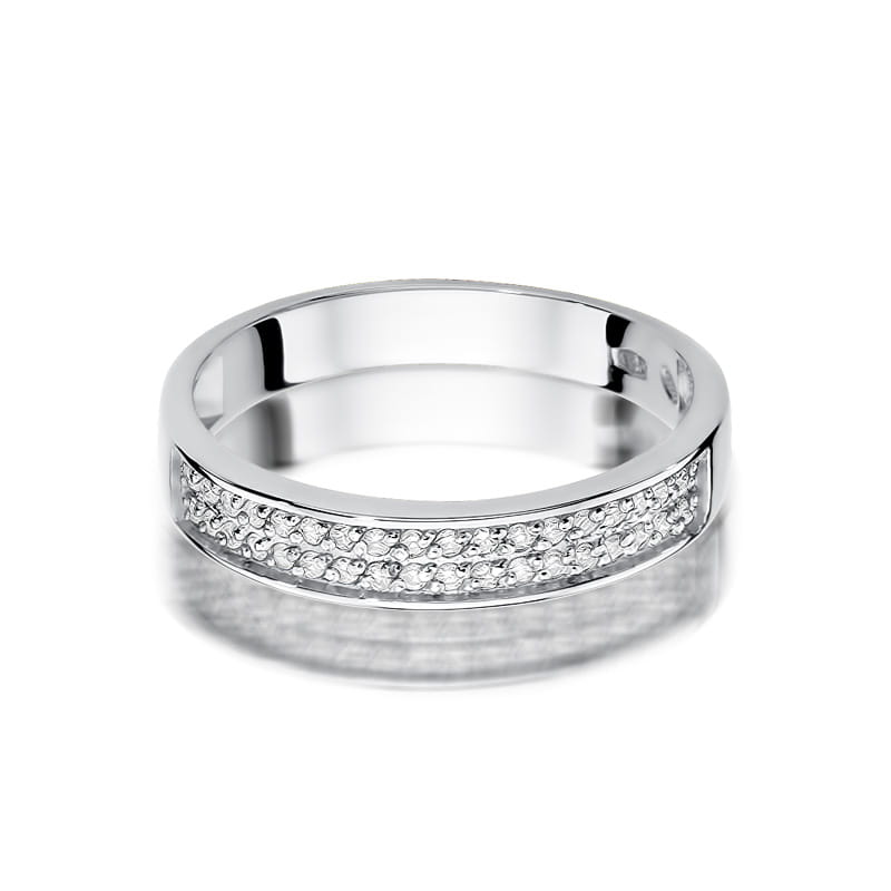 Inel Aur 9K cu Diamante Naturale 0.18 ct