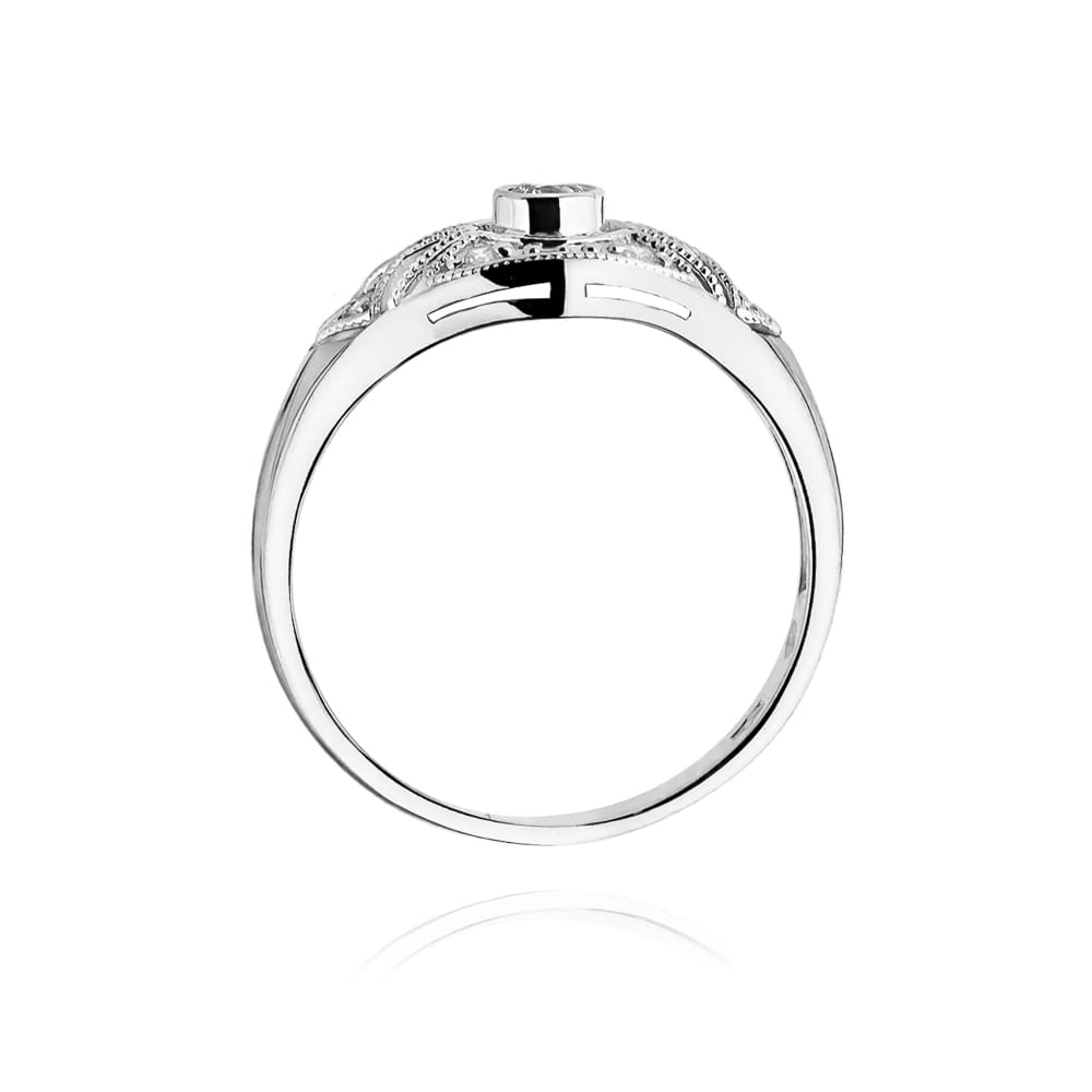 Inel Aur 9K cu Diamante Naturale 0.19 ct
