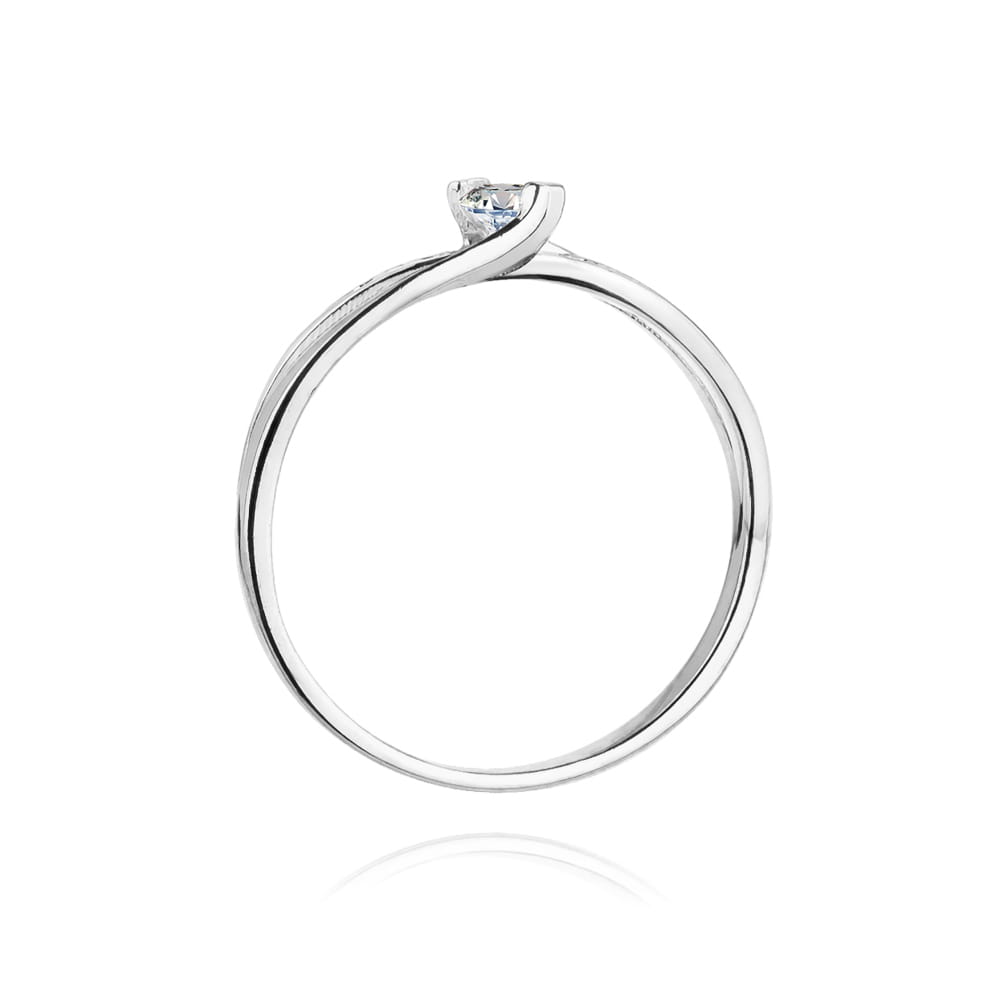 Inel Aur 9K cu Diamante Naturale 0.13 ct