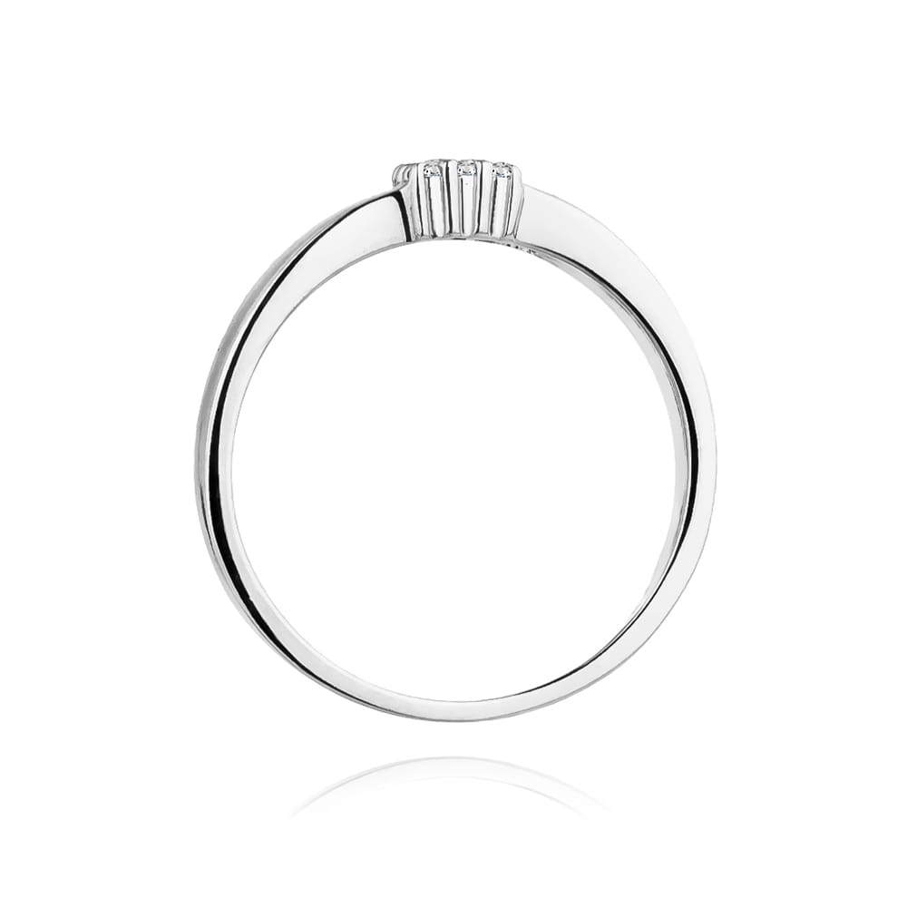 Inel Aur 9K cu Diamante Naturale 0.08 ct