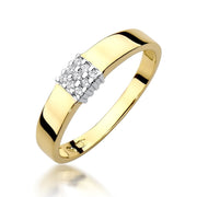 Inel Aur 14K cu Diamante Naturale 0.08 ct