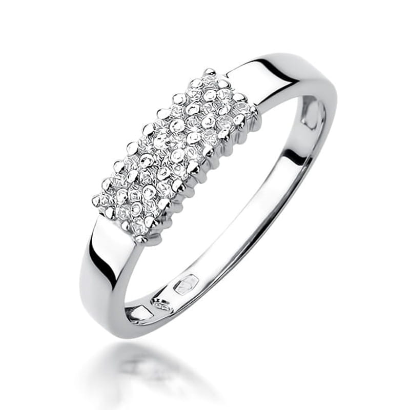 Inel Aur 9K cu Diamante Naturale 0.21 ct