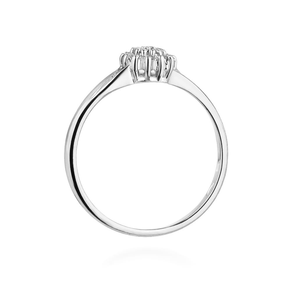 Inel Aur 9K cu Diamante Naturale 0.11 ct