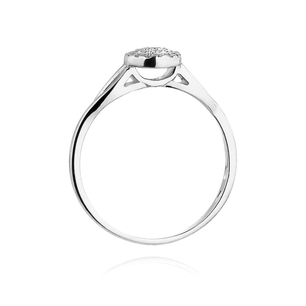 Inel Aur 9K cu Diamante Naturale 0.13 ct