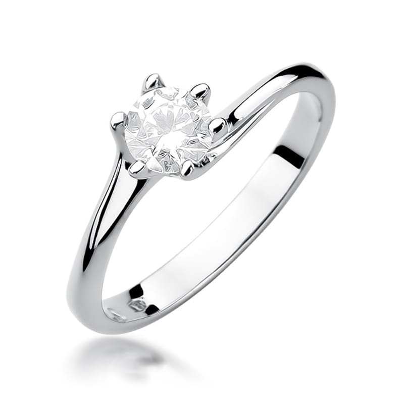 Inel Aur 9K cu Diamant Natural 0.50 ct