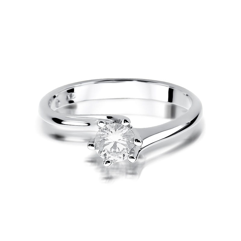 Inel Aur 9K cu Diamant Natural 0.50 ct