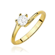 Inel Aur 14K cu Diamant de Laborator 0.50 ct