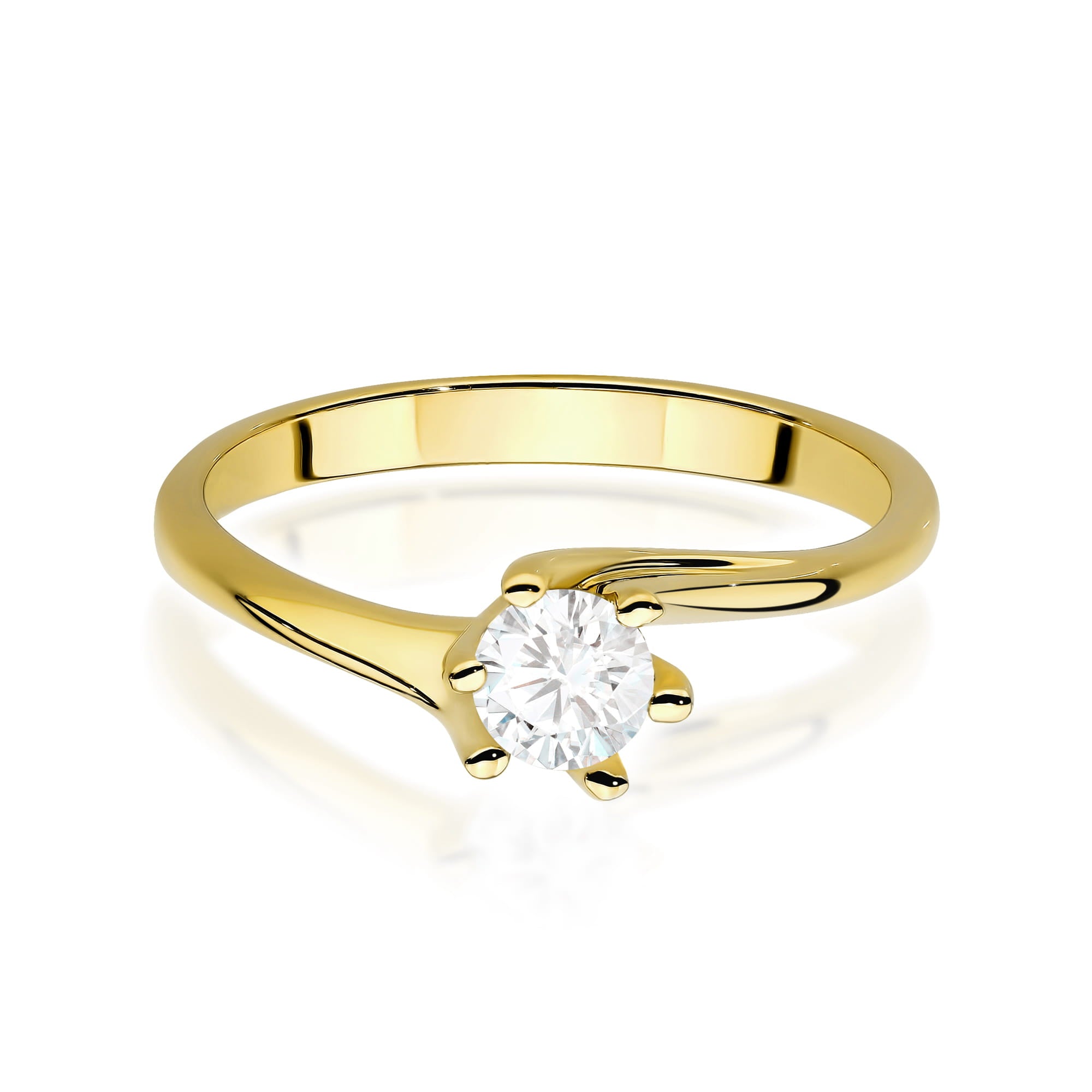Inel Aur 9K cu Diamant de Laborator 0.50 ct