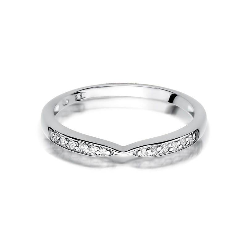 Inel Aur 9K cu Diamante Naturale 0.10 ct
