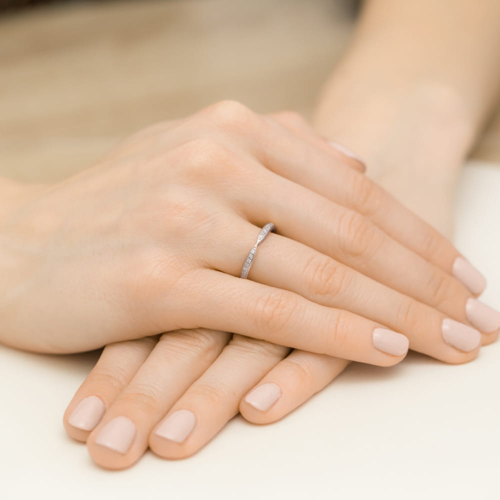 Inel Aur 9K cu Diamante Naturale 0.10 ct