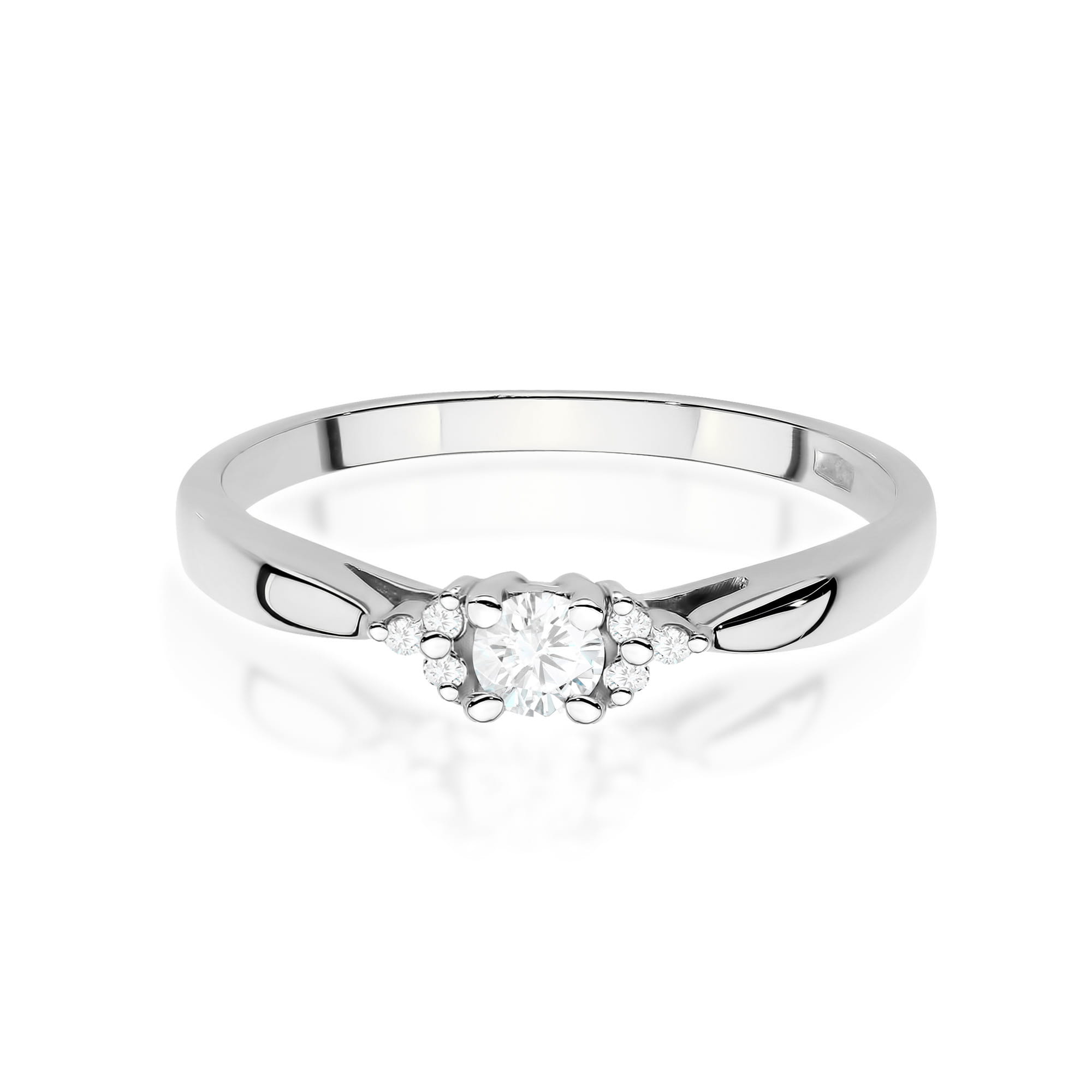 Inel Aur 9K cu Diamante de Laborator 0.13 ct