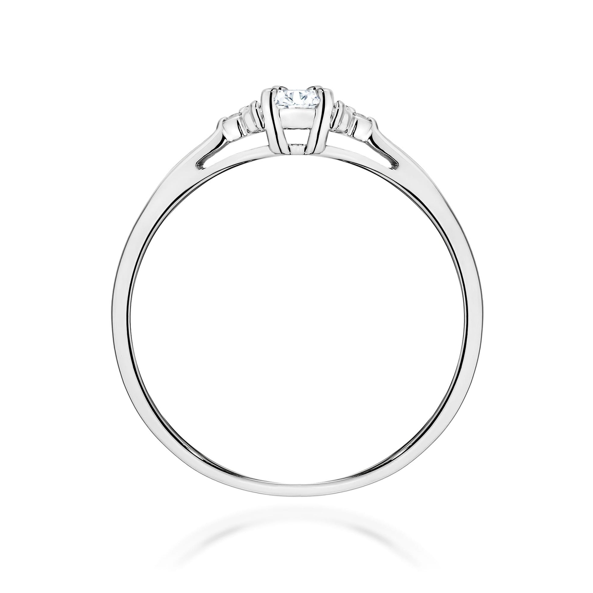 Inel Aur 9K cu Diamante de Laborator 0.13 ct
