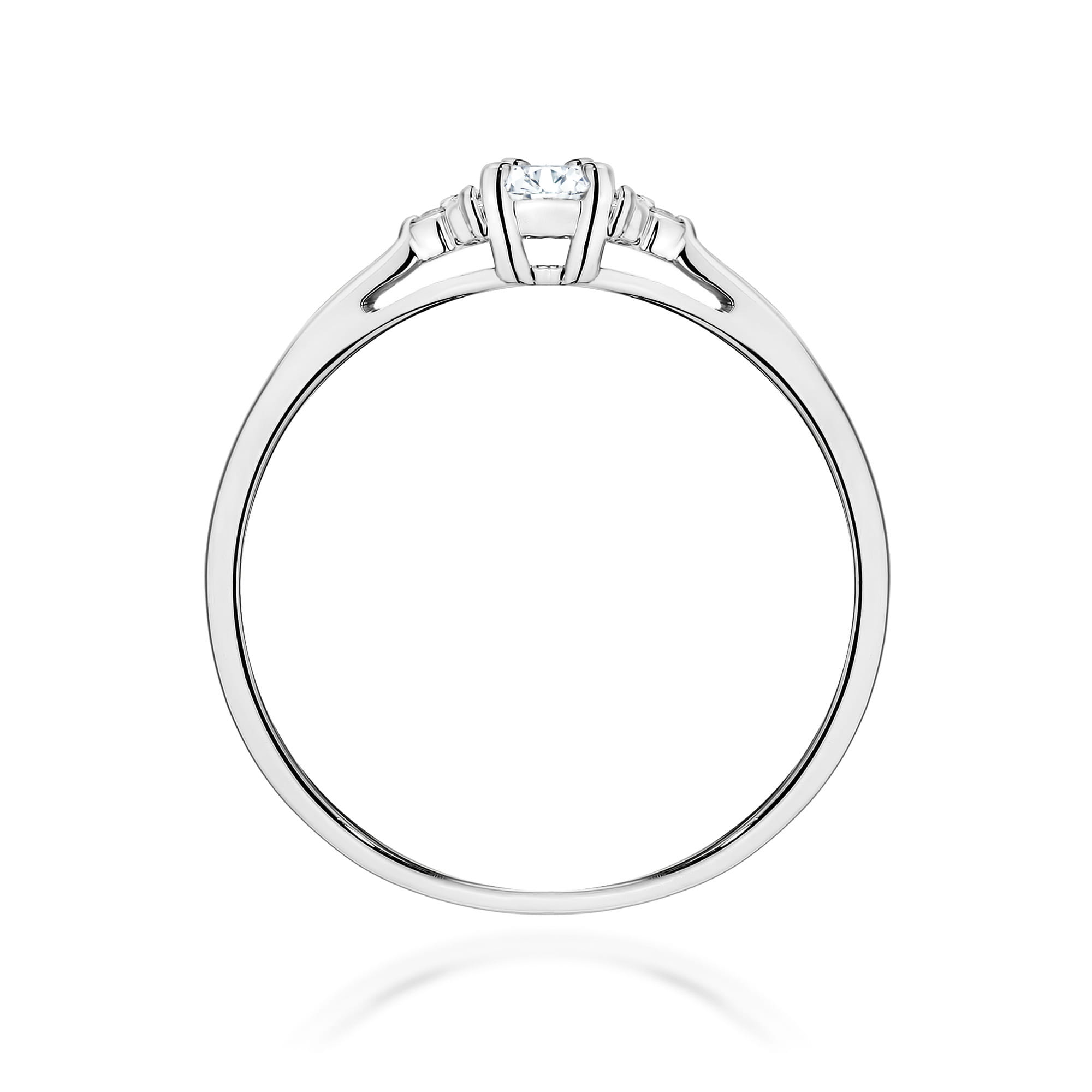 Inel Aur 9K cu Diamante de Laborator 0.13 ct