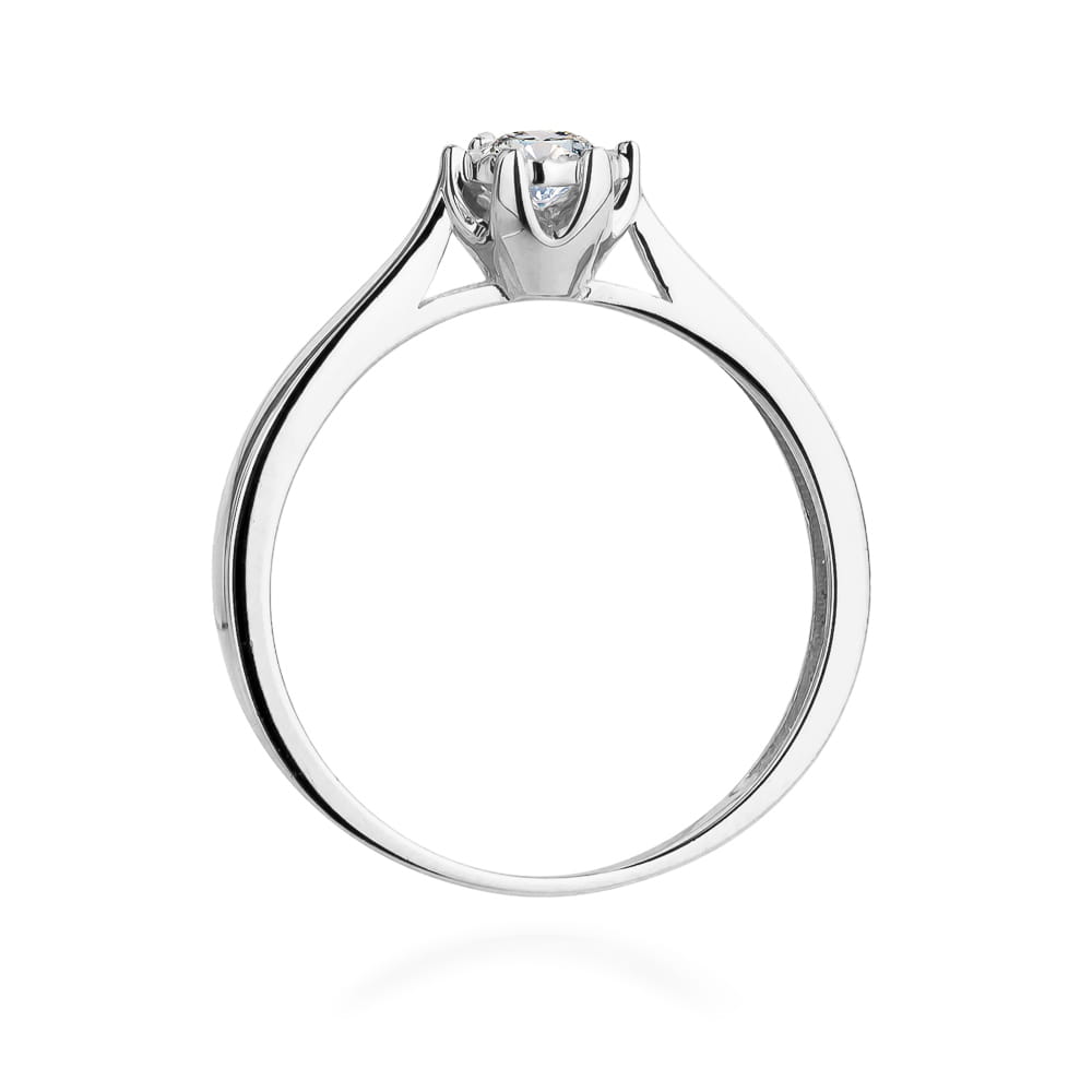 Inel Aur 14K W0429 Diamant Cultivat 0.20ct