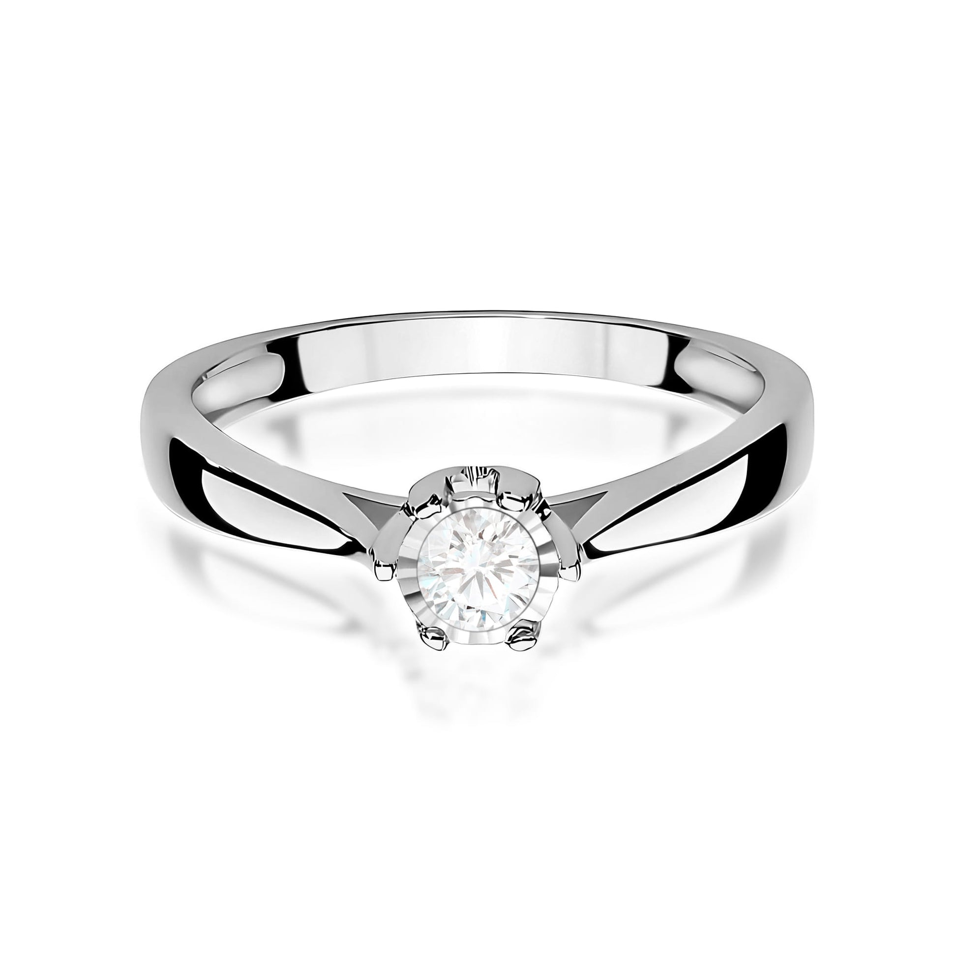 Inel Aur 9K cu Diamant de Laborator 0.20 ct
